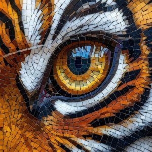 Мозаика «Взгляд Тигра» — Классическое Искусство