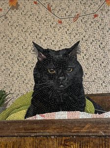 Мозаика «Черный кот» — Ручная работа MELTI