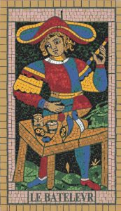 Le Batelevr Mosaic Art – Colorful Historical Figure