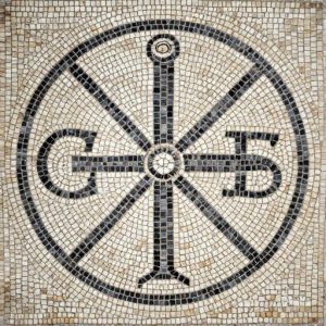 The Word is Light Opus Tessellatum Mosaic Art