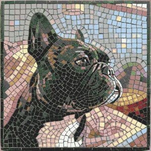 French Bulldog Mosaic Art – 30×30 cm