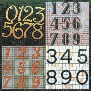 Mosaic Numerical Art – Abstract Number Composition
