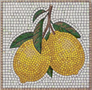 Sunny Lemons Mosaic Art – 60×60 cm
