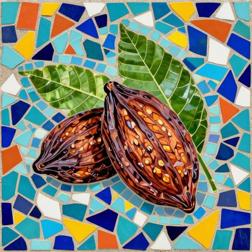 Cocoa Pods Trencadís Mosaic Art
