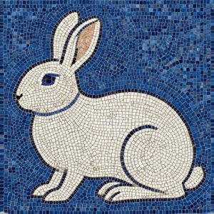 White Rabbit Mosaic Art – Opus Tessellatum Style