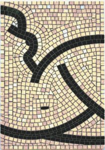 Abstract Flowing Lines Mosaic Art