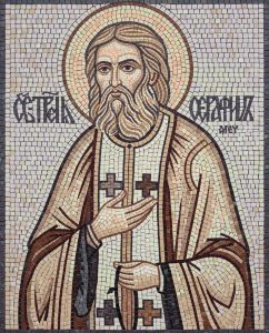 Saint Seraphim Mosaic Art – Classical Style