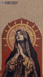 Divine Prayer Mosaic Art – Spiritual Woman