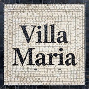 Custom Roman Style Mosaic Sign “Villa Maria”
