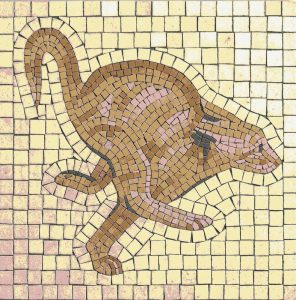 Classical Animal Mosaic Art – 40×40 cm