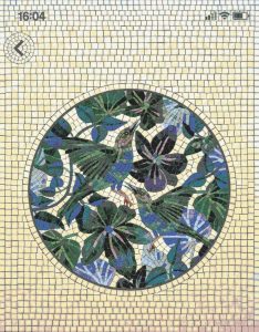 Mosaic Art: Two Birds in a Garden