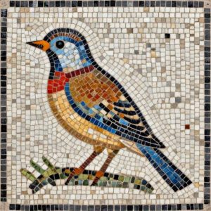 Colorful Bird Mosaic Art – Opus Tessellatum