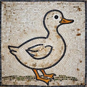 Funny Duckling Mosaic Art – Custom Opus Tessellatum