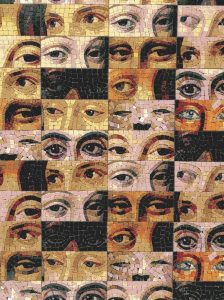 Surreal Eyes Mosaic Art – Introspective Gaze