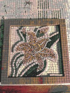 Elegant Lily Flower Mosaic Art – 60×80 cm