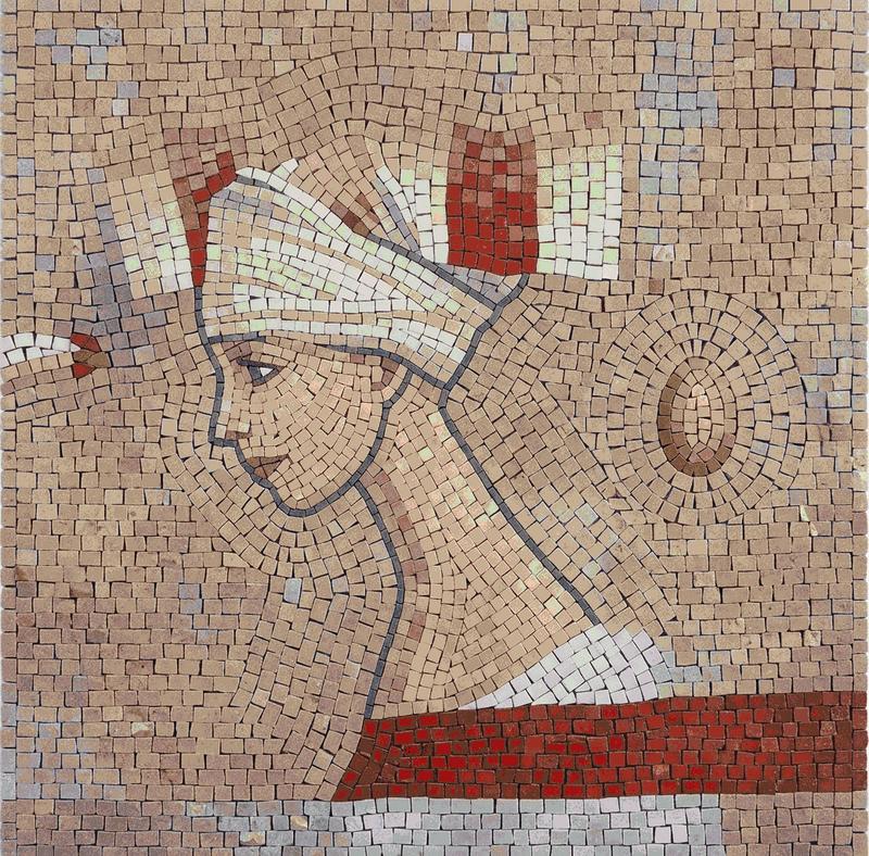 Classical Mosaic Portrait of a Woman