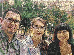 Family Portrait Mosaic Art – 60×45 cm