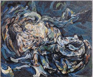 Ethereal Flow Mosaic Art – 60×50 cm