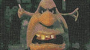 Angry Troll Mosaic Art