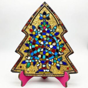 Byzantine Mosaic Christmas Tree Art