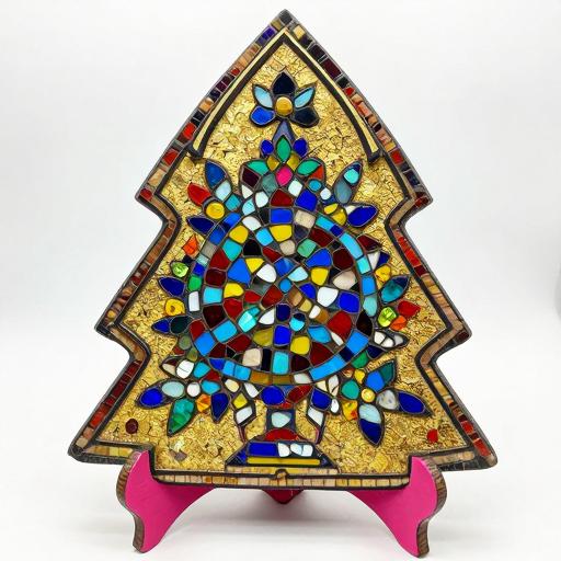 Byzantine Mosaic Christmas Tree Art