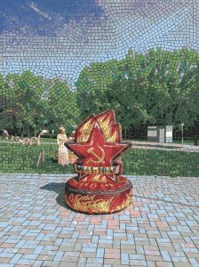 Red Star Soviet Monument Mosaic Art
