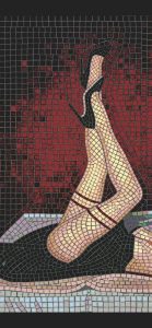 Elegant Legs in High Heels Mosaic Art