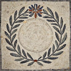 Opus Tessellatum Mosaic Floral Wreath