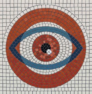 Abstract Mosaic Eye Wall Art – 45×45 cm