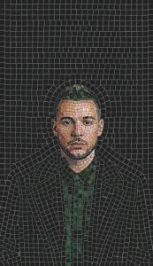 Modern Mosaic Portrait of a Man