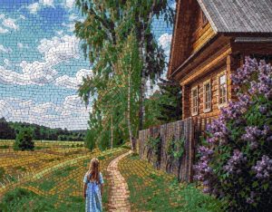 Rural Nostalgia Mosaic Art