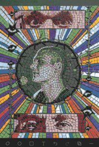 Surreal Mosaic Art: The Watchful Eye