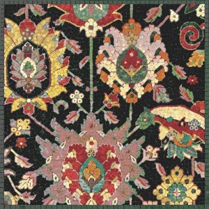 Ornate Floral Mosaic Art – Traditional Pattern