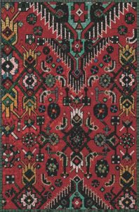 Ethnic Geometric Pattern Mosaic Art