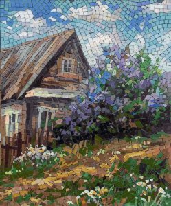 Rustic Cottage Mosaic Art