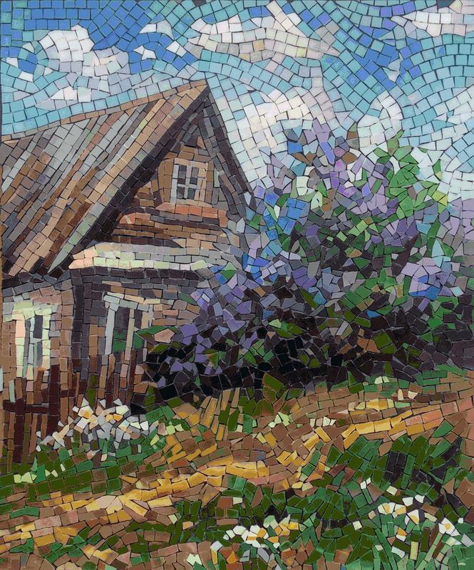 Rustic Cottage Mosaic Art