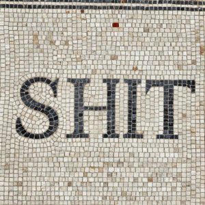 Provocative Text Mosaic – Opus Tessellatum Art