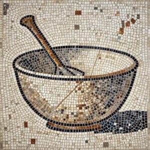 Bucket and Ladle Mosaic Art – Opus Tessellatum Style