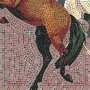 Vibrant Bird Mosaic Art – 200×200 cm
