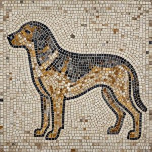 Custom Dog Mosaic Art – Opus Tessellatum Style