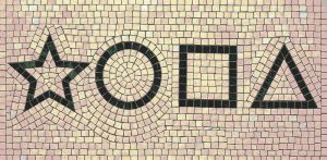Geometric Shapes Mosaic Art – Star, Circle, Square, Triangle