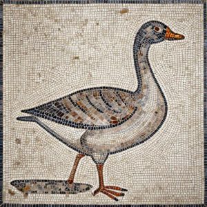 Funny Grey Goose Mosaic Art – Custom Opus Tessellatum