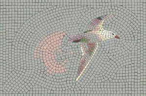Graceful Bird in Flight Mosaic Art