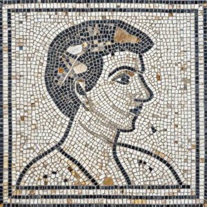 Classical Profile Portrait Mosaic – Opus Tessellatum