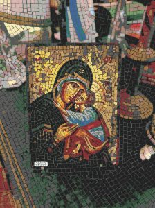 Madonna and Child Mosaic Art – Spiritual Icon