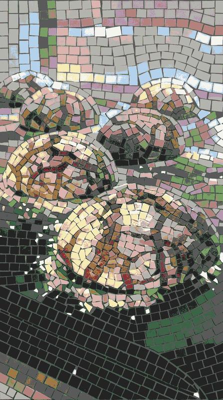 Serene River Stones Mosaic Art
