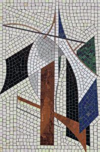 Abstract Geometric Mosaic Art – 60×91 cm