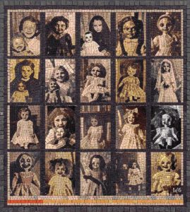Mysterious Children Mosaic Portrait Grid