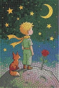 The Little Prince Mosaic Art – Starry Night & Fox