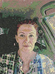 Classic Mosaic Portrait of a Woman – 60×80 cm